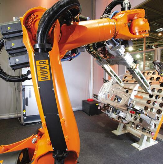 机器人点焊生产线汽车零部件